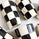 Black Checker Ceramic Cup