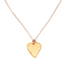 Large Golden Heart Milagro Necklace