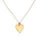 Large Golden Heart Milagro Necklace