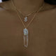 006 Lumerian Seed Crystal and Diamond Necklace
