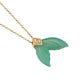 MERMAID – Gold Necklace, Green Chalcedony & Diamond