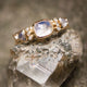 Totem Moonstone and Diamonds RIng