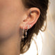 North Star and Diamond Single Earring