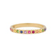 Rainbow Gemstone Flush Ring