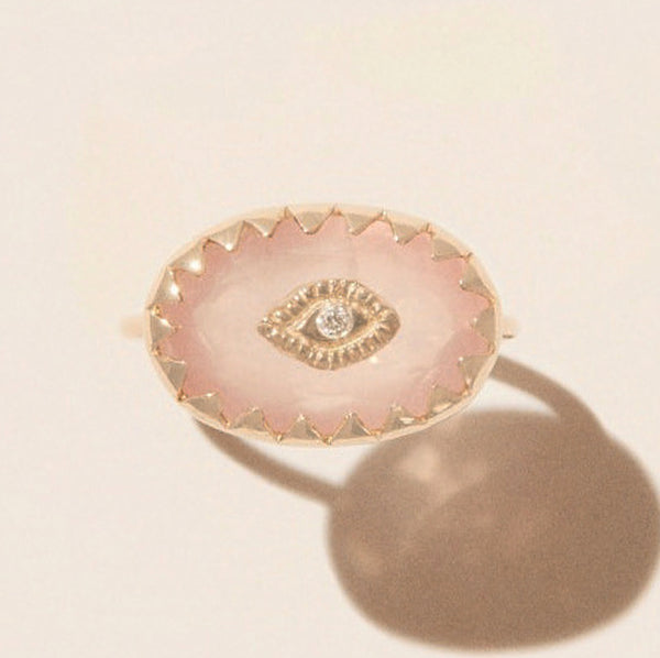 Souad Pink Quartz Ring