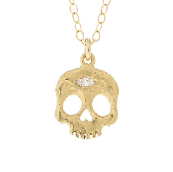 Skull with Third Eye Necklace