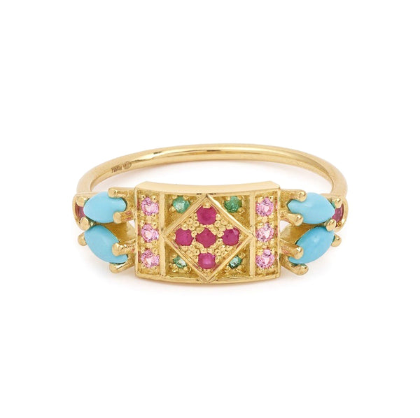 Ava Ring 2 Turquoise