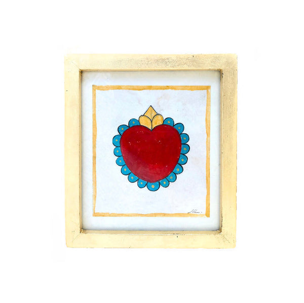 Turquoise Heart Painting