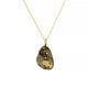 Labradorite with Gold Fish & Diamond Chain Necklace