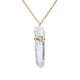 006 Lumerian Seed Crystal and Diamond Necklace