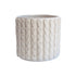 White Medium Ceramic Skull Pot
