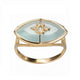 PARADISO PERDUTO Gold Ring, Blue Chalcedony & Diamonds