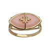 PARADISO PERDUTO – Gold Ring, Pink Opal & Diamonds