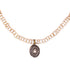 Radiant Diamond & Antique Pearl Necklace