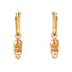 Scarab Hoop Earrings