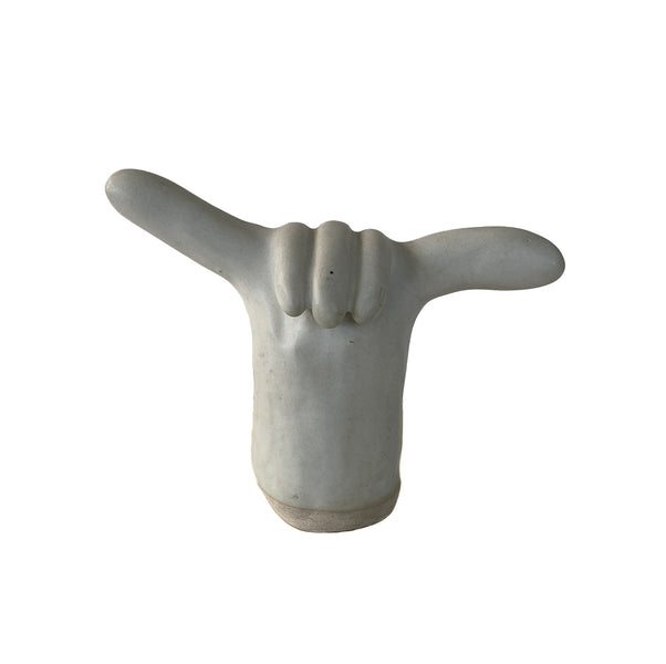 Shaka Hang Loose Sign in Marshmallow