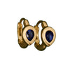 Sundrop Huggie (Blue Sapphire)