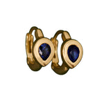 Sundrop Huggie (Blue Sapphire)