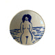 Ceramic Mediterranean Lady Trinket Dish