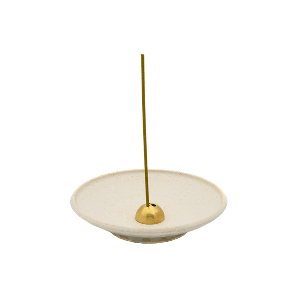 White Onyx Incense Smudge Dish
