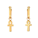 Ankh Hoop Earrings