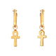 Ankh Hoop Earrings