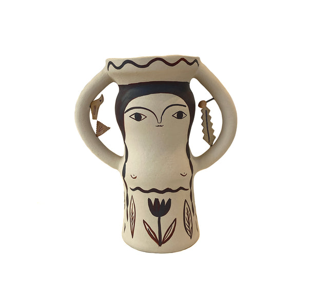 Ceramic Basket Protector Lady