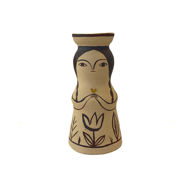 Ceramic Flower Protector Lady