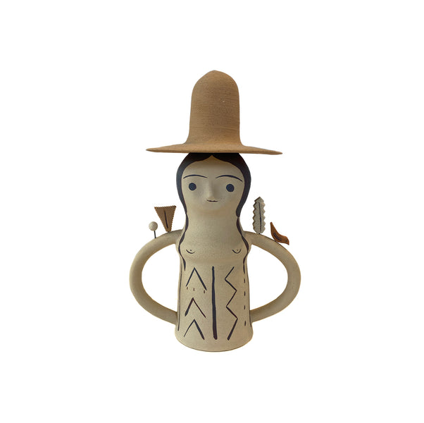 Ceramic Hat Protector Lady