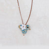Bluebird of Happiness - Carved Stone Bird Necklace