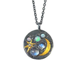 Medium Round Spacescape Pendant Necklace