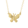 Hammered Butterfly Necklace