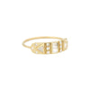 Baguettes & Triangles Diamond Totem Ring