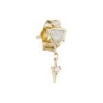 Diamond Triangle Single Earring