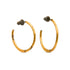 Gold Sickle Hoop Earrings