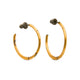 Gold Sickle Hoop Earrings