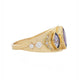 Triple Marquise Tanzanite & Diamonds Ring