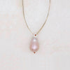 Baroque Pearl on Ribbon Necklace