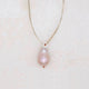 Baroque Pearl on Ribbon Necklace