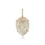 Mother of Pearl Third Eye Goddess Charm