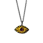 Ruby Evil Eye Necklace