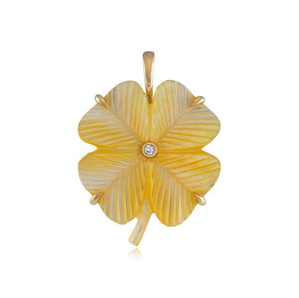 Golden Clover Charm