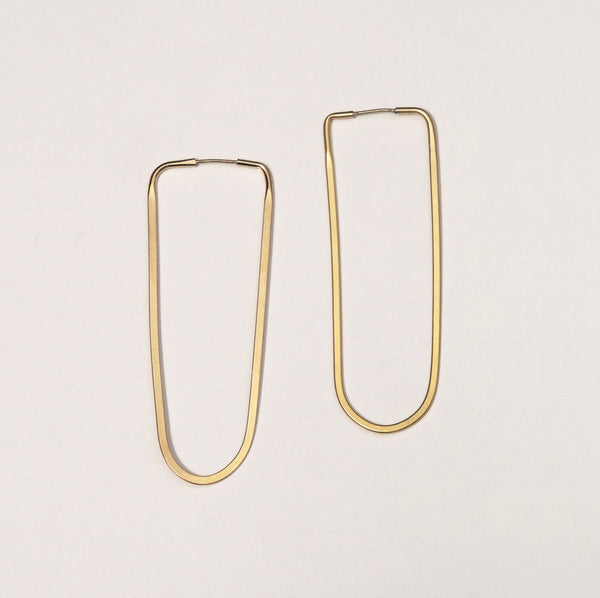 Large Oval Hoops