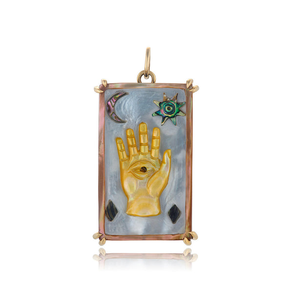 Hamsa Sacred Symbol Tablet