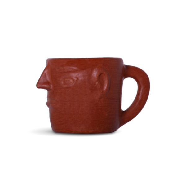 Carved Red Face Mug