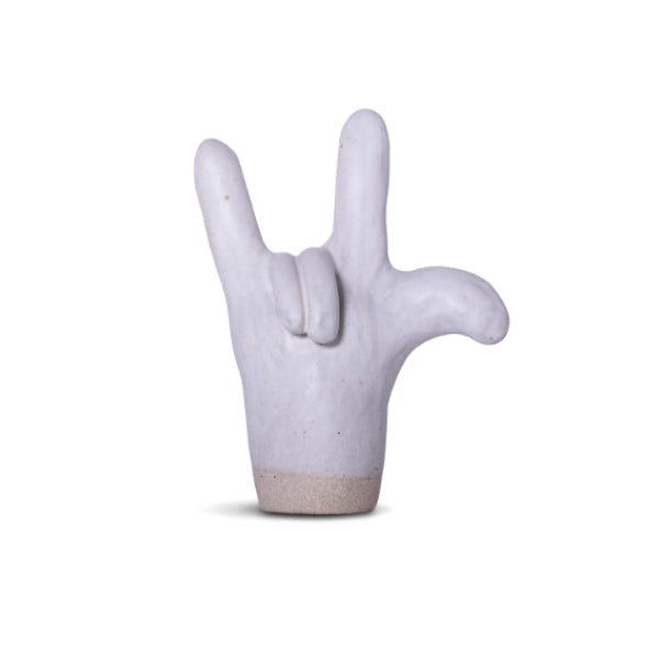 Ceramic I Love You Hand Sign