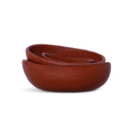 Ceramic Stacking Red Bowls