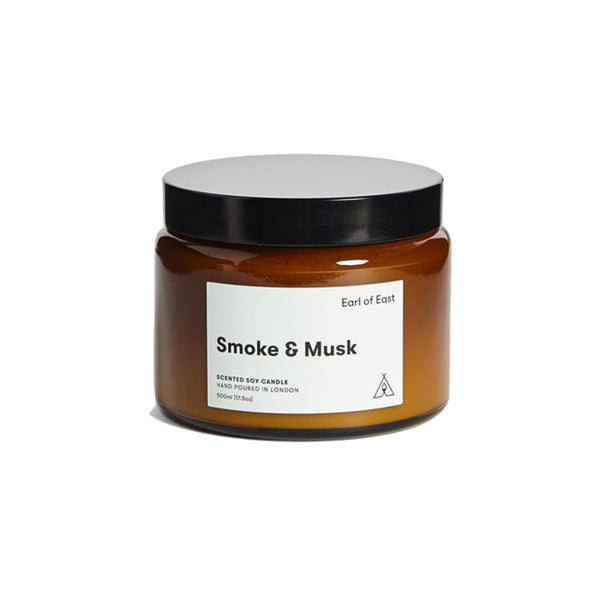 Soy Wax Candle - Smoke & Musk - 500 mL