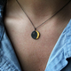 Double Sided Lunar Coin Pendant