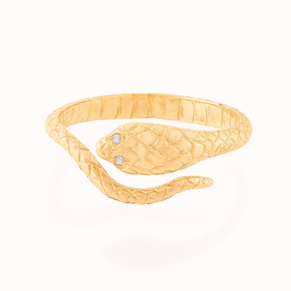 Cobra & Diamonds Ring